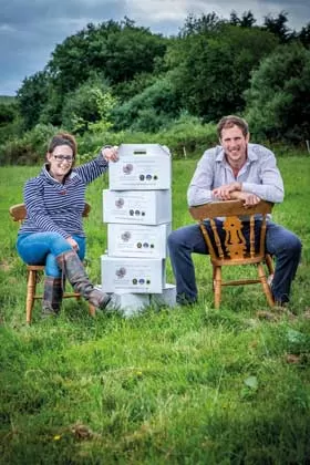 Treway Farm Turkeys. A picture from A Taste of the West Country recipe book