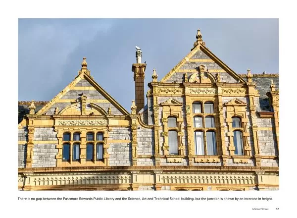 Passmore Edwards Library and the Science, Art and Technical School building Newton Abbot 