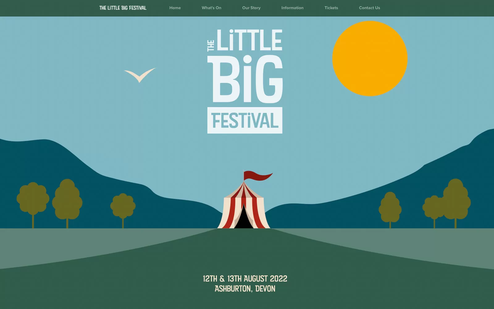 Screenshot from The Little Big Festival website