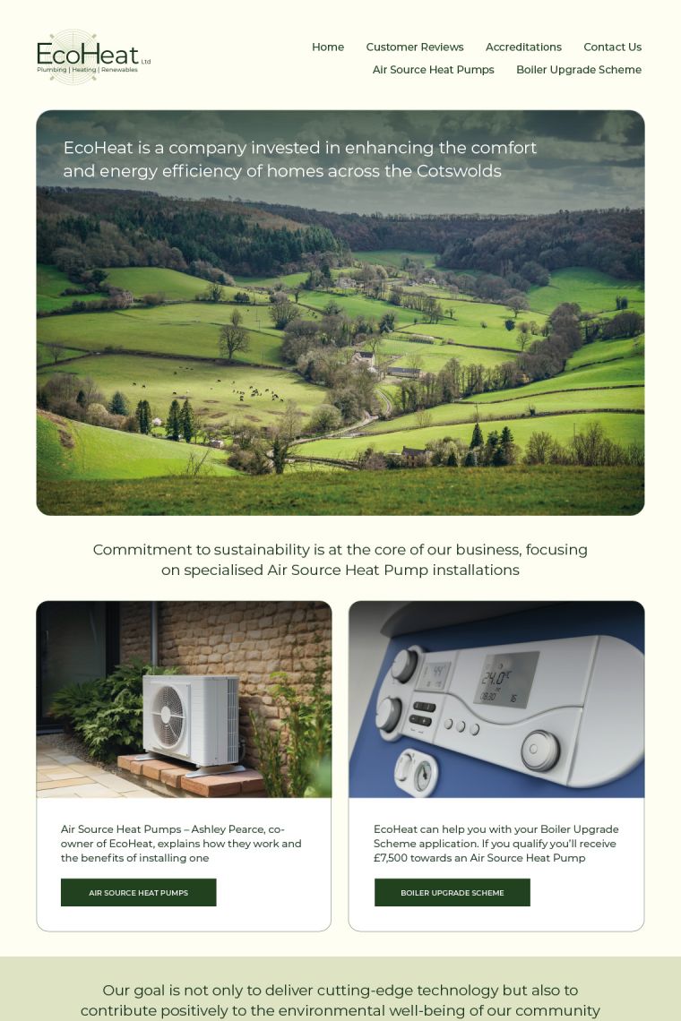 EcoHeat Ltd home page