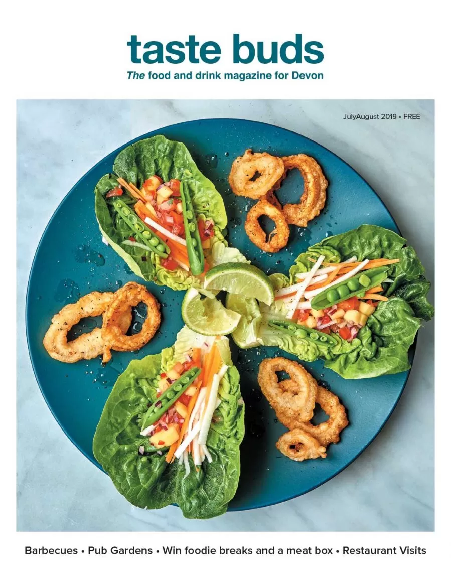 Taste Buds magazine. JulyAugust 2019 Front Cover