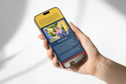 Sheffield Kinship Care mobile mockup