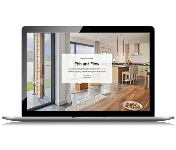 Website design example. A screenshot from the Devon Home website