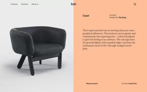 Screenshot from the Tolv website